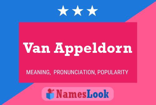 Постер имени Van Appeldorn