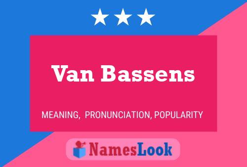 Постер имени Van Bassens