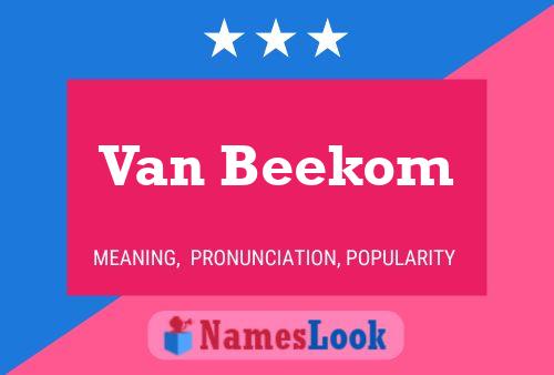 Постер имени Van Beekom