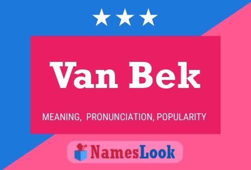 Постер имени Van Bek