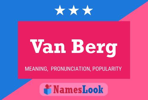 Постер имени Van Berg