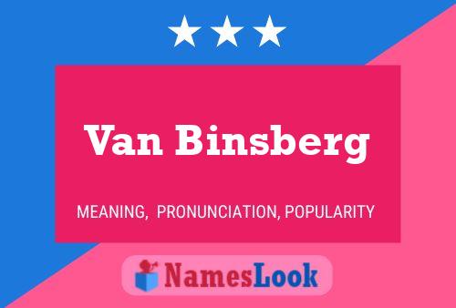 Постер имени Van Binsberg