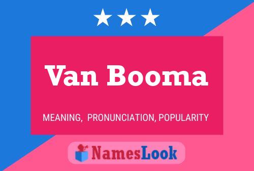 Постер имени Van Booma