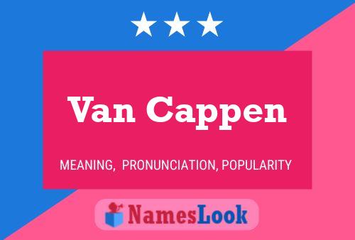 Постер имени Van Cappen