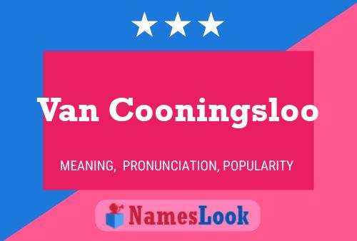 Постер имени Van Cooningsloo