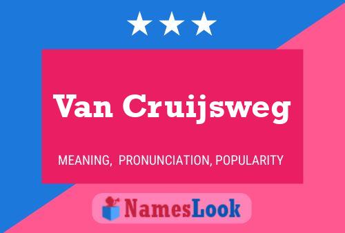 Постер имени Van Cruijsweg