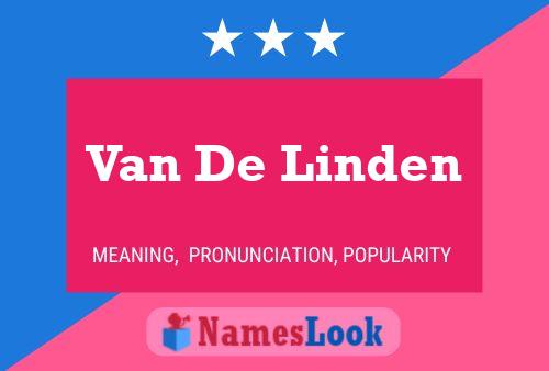 Постер имени Van De Linden