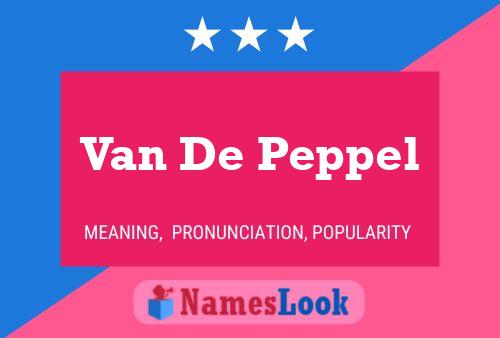 Постер имени Van De Peppel