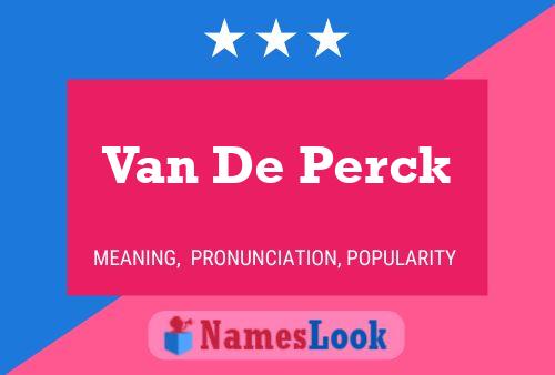 Постер имени Van De Perck