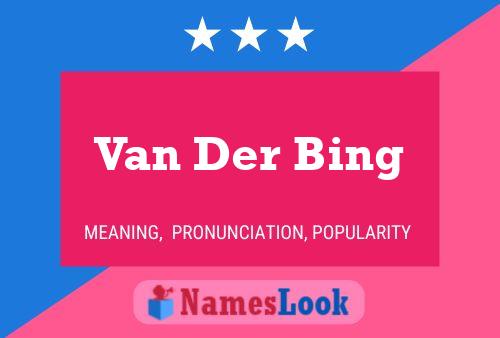 Постер имени Van Der Bing