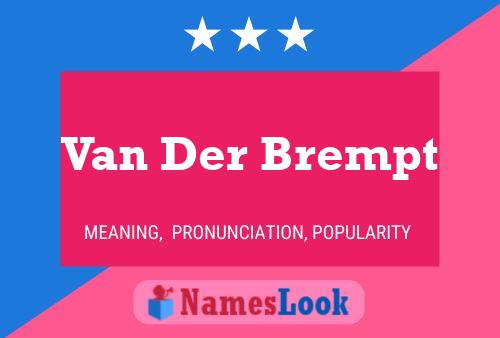 Постер имени Van Der Brempt