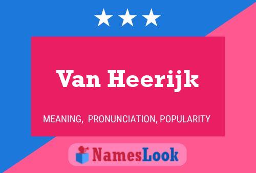 Постер имени Van Heerijk