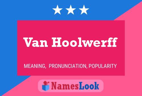 Постер имени Van Hoolwerff