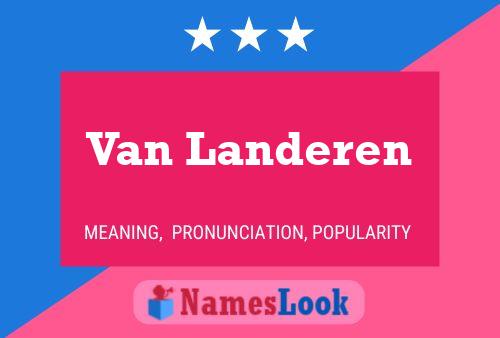 Постер имени Van Landeren