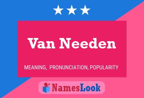 Постер имени Van Needen