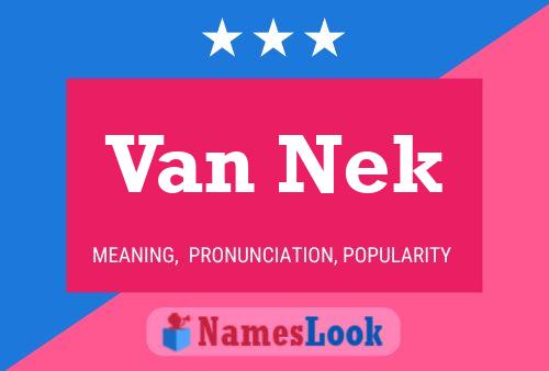 Постер имени Van Nek