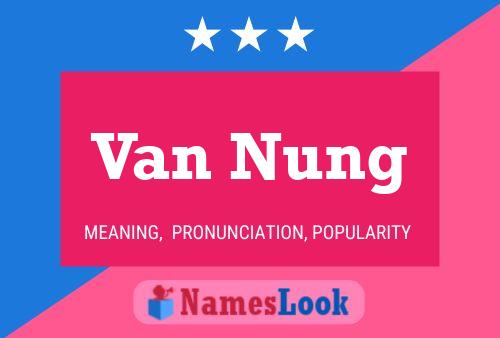 Постер имени Van Nung