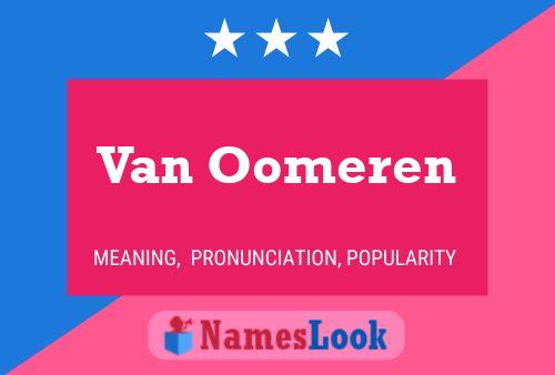 Постер имени Van Oomeren