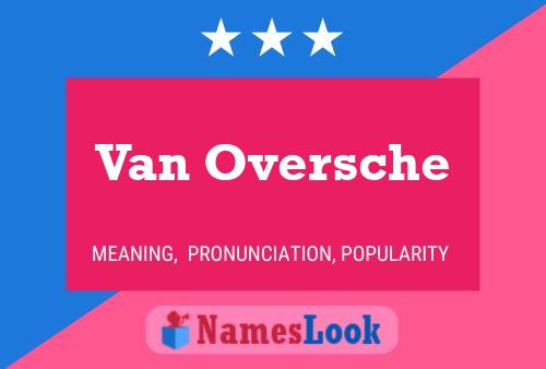 Постер имени Van Oversche