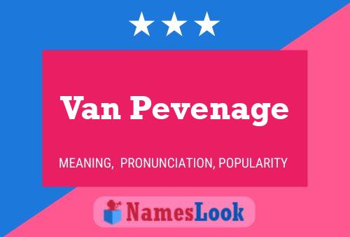 Постер имени Van Pevenage