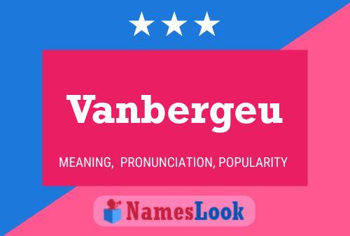 Постер имени Vanbergeu