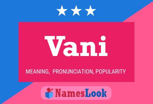 Постер имени Vani