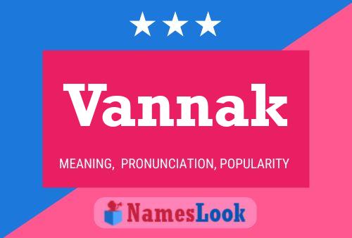 Постер имени Vannak