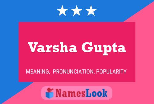 Постер имени Varsha Gupta