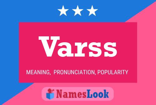 Постер имени Varss