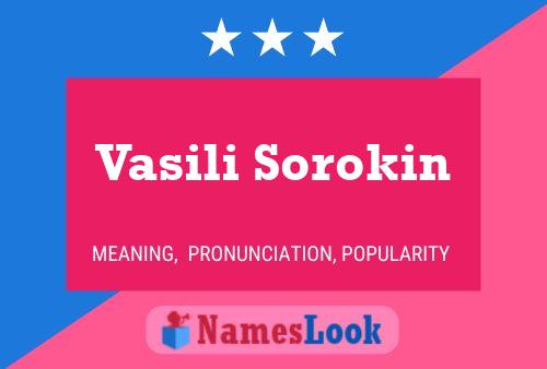 Постер имени Vasili Sorokin