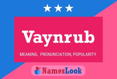 Постер имени Vaynrub