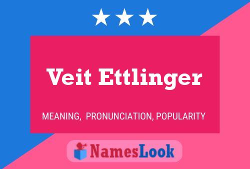 Постер имени Veit Ettlinger