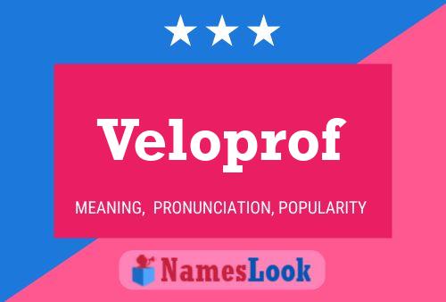 Постер имени Veloprof