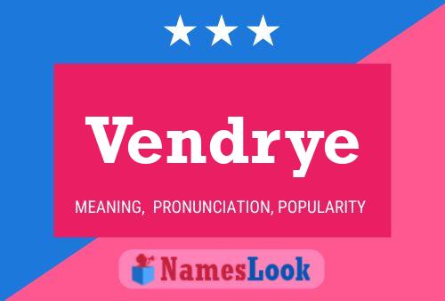 Постер имени Vendrye