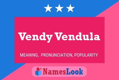 Постер имени Vendy Vendula