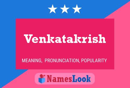 Постер имени Venkatakrish