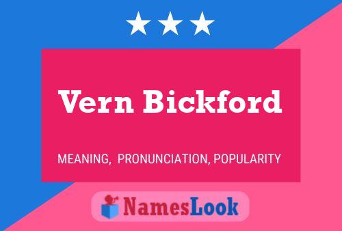 Постер имени Vern Bickford