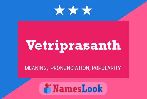 Постер имени Vetriprasanth