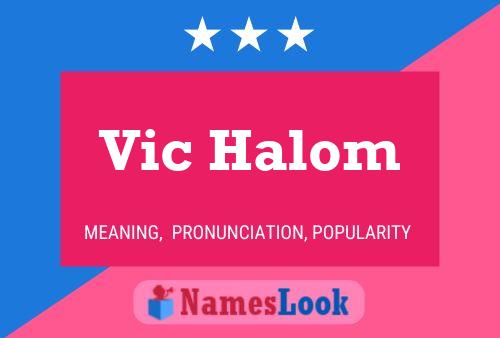 Постер имени Vic Halom