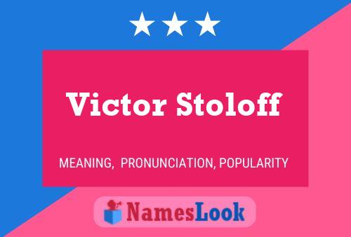 Постер имени Victor Stoloff