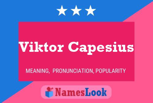 Постер имени Viktor Capesius