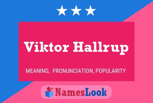 Постер имени Viktor Hallrup