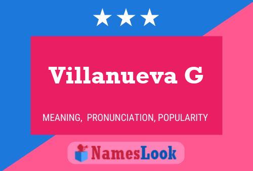 Постер имени Villanueva G