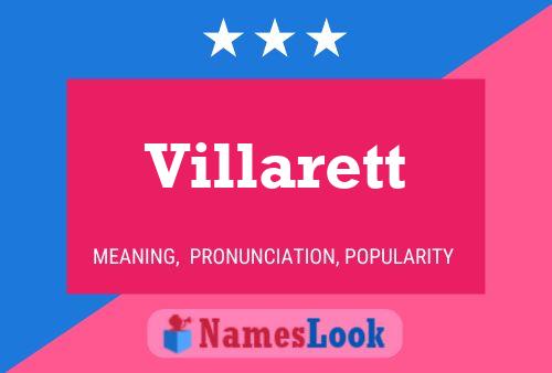 Постер имени Villarett