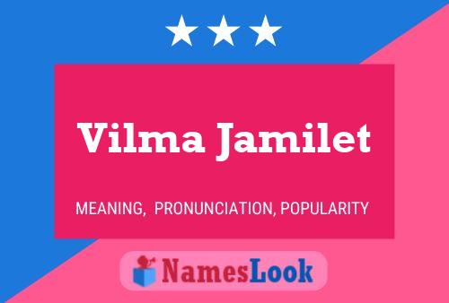 Постер имени Vilma Jamilet