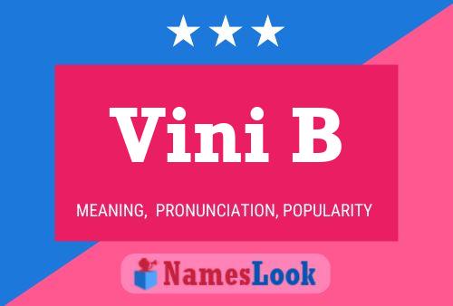 Постер имени Vini B