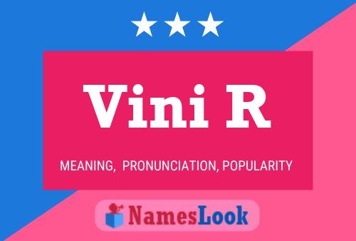 Постер имени Vini R