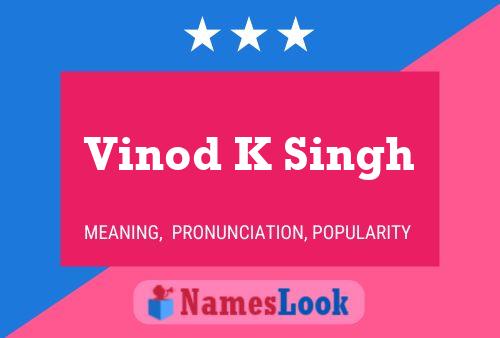 Постер имени Vinod K Singh