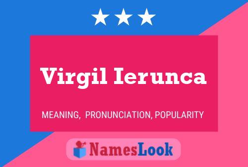 Постер имени Virgil Ierunca