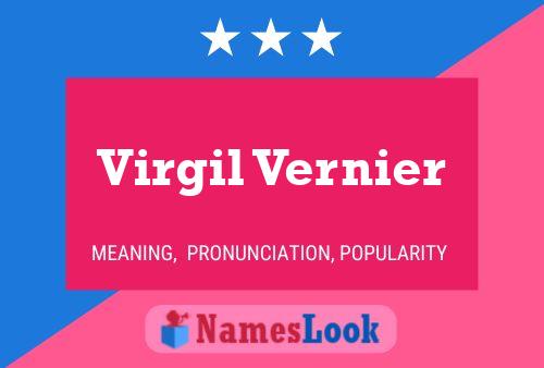 Постер имени Virgil Vernier